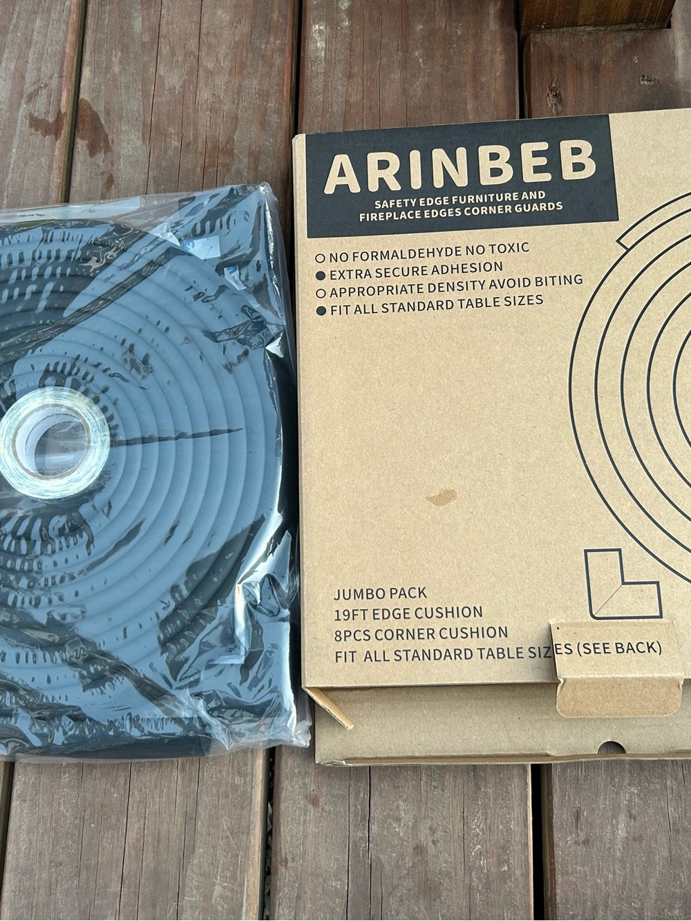 ARINBEB Edge Cushion Corner Guards in Black